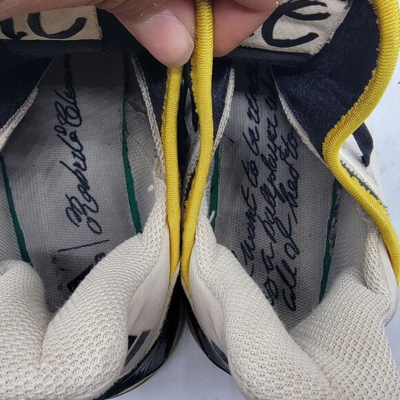 Adidas Icon 4 Roberto Clemente Turf Trainer Mens 11.5 White Yellow Shoes - Picture 6 of 12